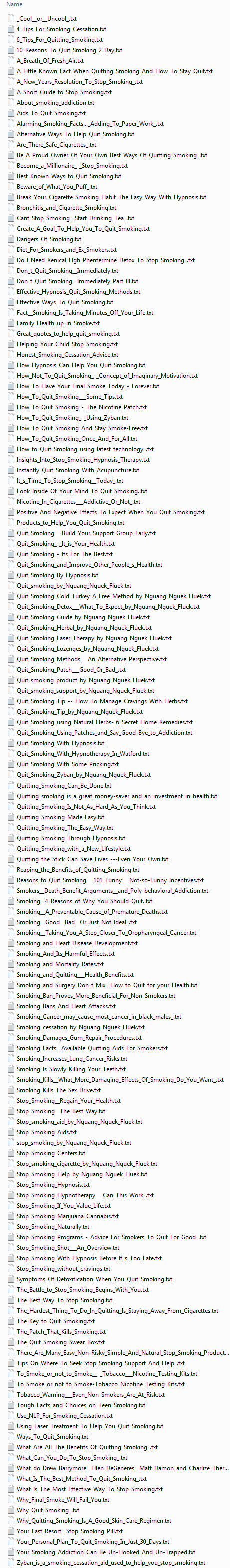 stop smoking plr articles